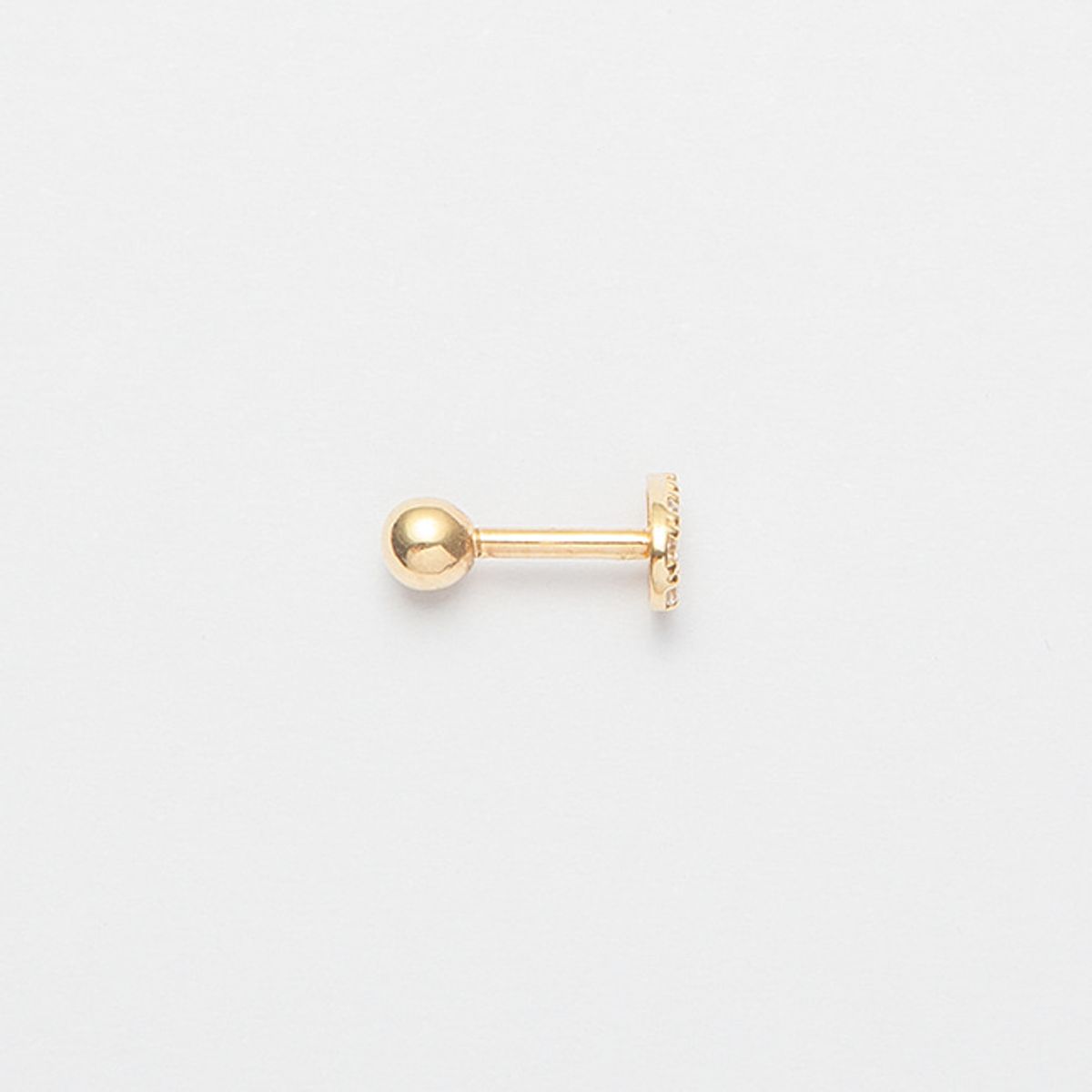 룬느(LUNNE) 14k 미니 물방울 큐 피어싱 (14k골드)(바두께1mm) #PIB16