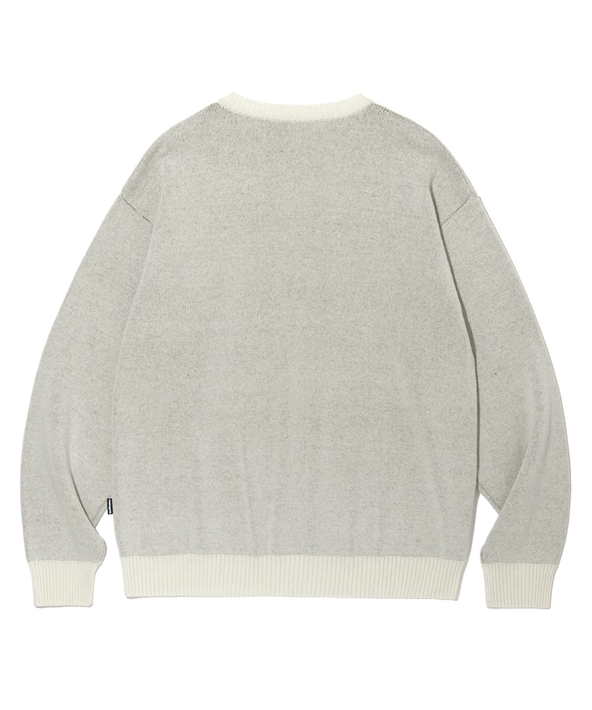 마하그리드(MAHAGRID) BASIC LOGO KNIT SWEATER IVORY(MG2EFMK620A)