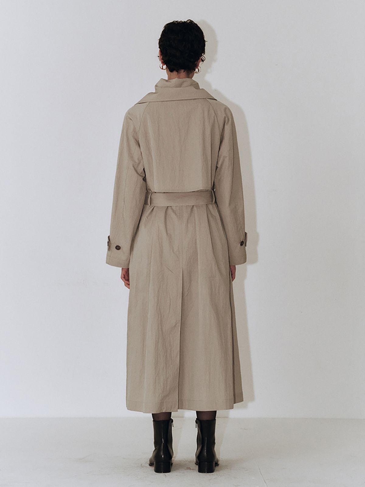 플로우먼(FLOWOMEN) Maxi Trench Coat_Khaki Beige