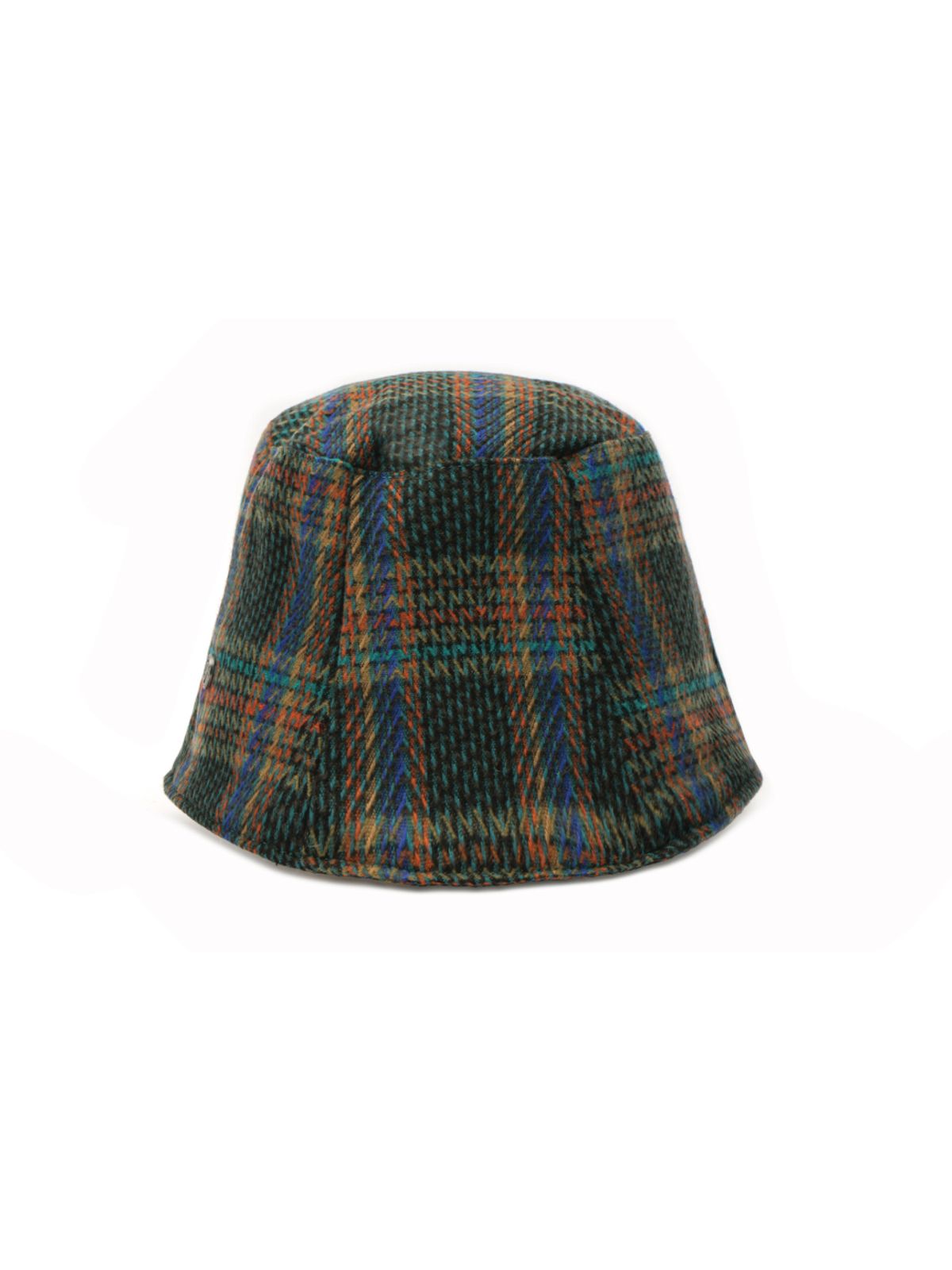 포에지담(POESIEDAME) [Life PORTRAIT] Tartan check bucket hat in Bluegreen
