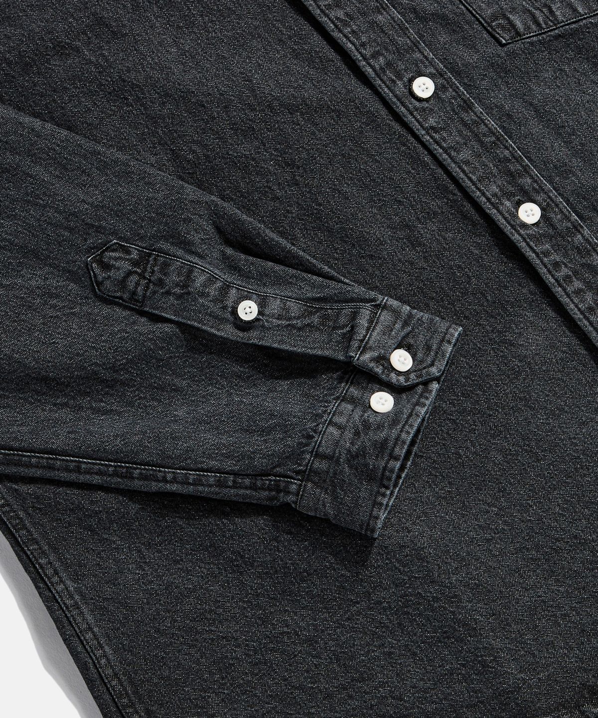 에스피오나지(ESPIONAGE) Denim Over Shirt Light Black