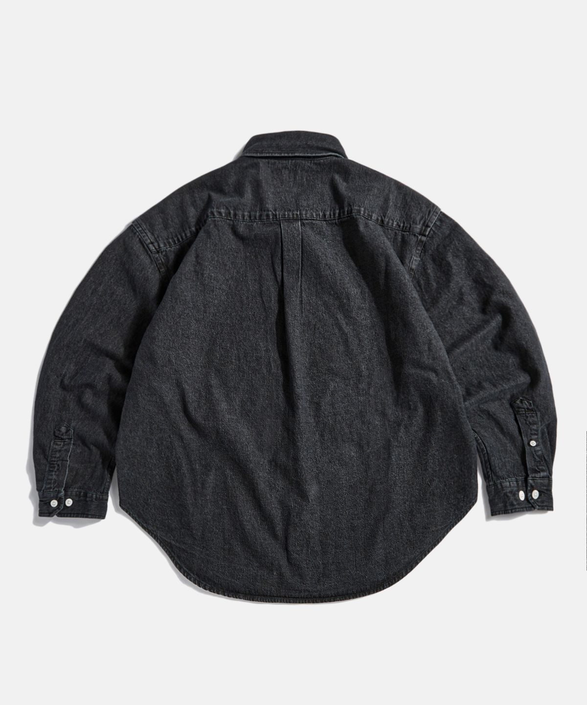 에스피오나지(ESPIONAGE) Denim Over Shirt Light Black