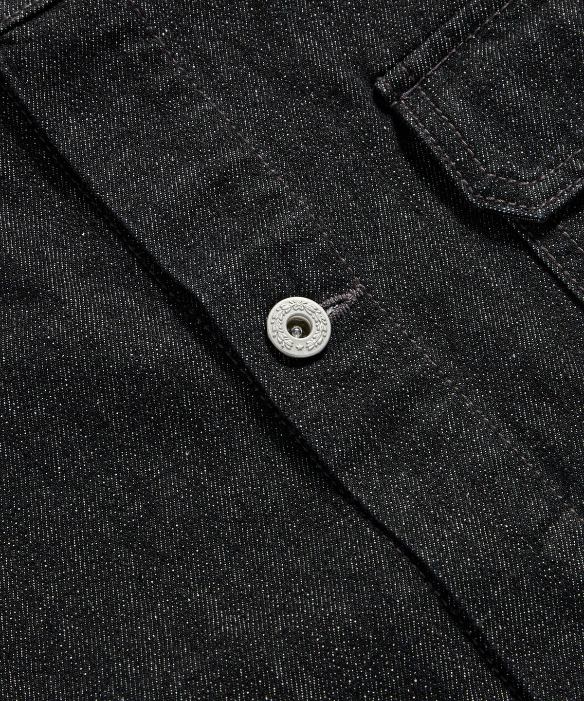 에스피오나지(ESPIONAGE) Relaxed Denim Jacket Black