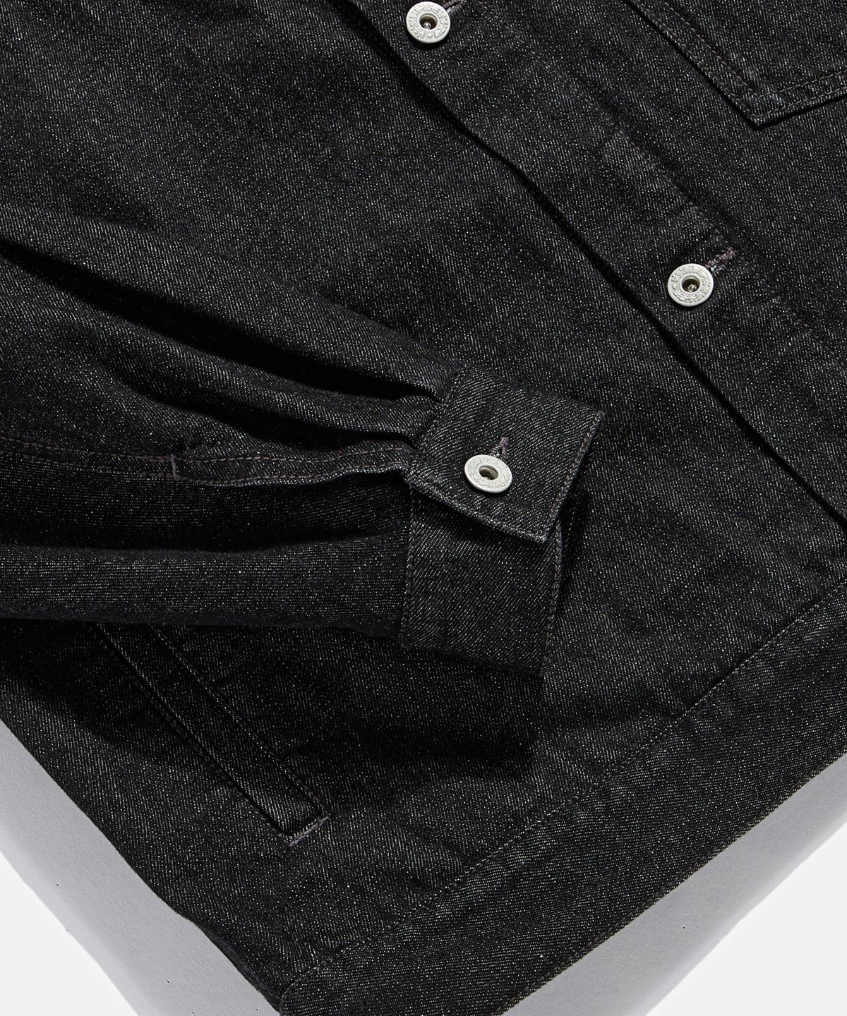에스피오나지(ESPIONAGE) Relaxed Denim Jacket Black