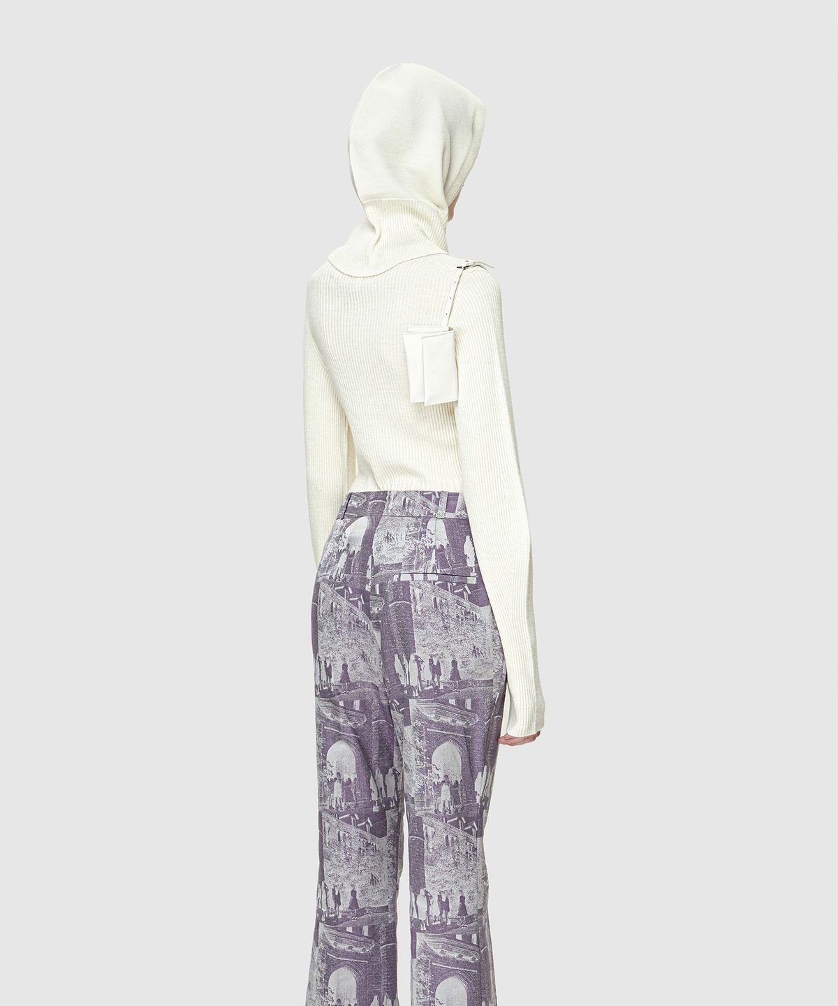 로우클래식(LOW CLASSIC) SLIM SIDE KNIT SET - IVORY