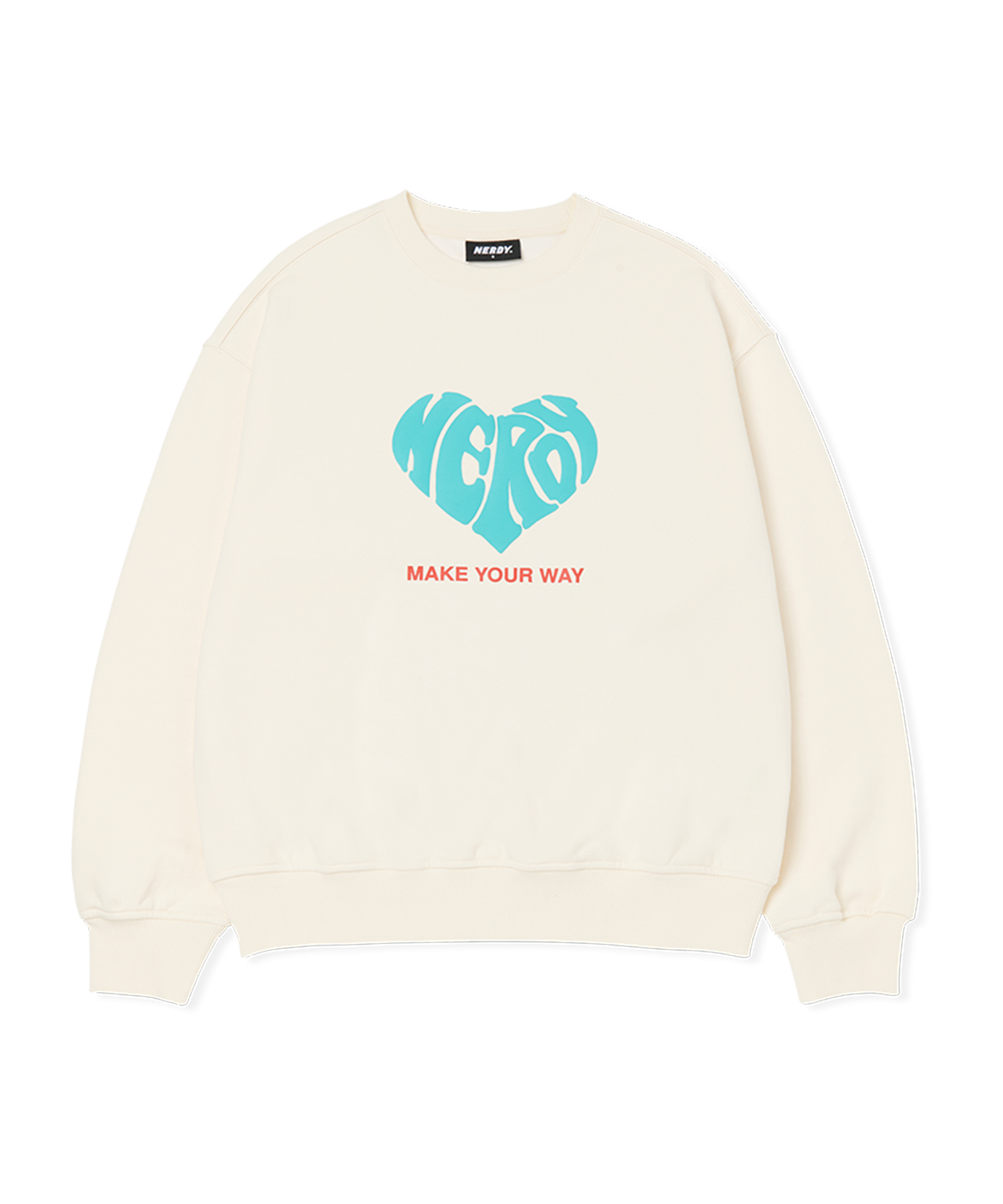 [ NERDY ]★韓国人気★SOUFFLE SWEATSHIRT MUSINSA | NERDY Souffle Sweatshirt Cream