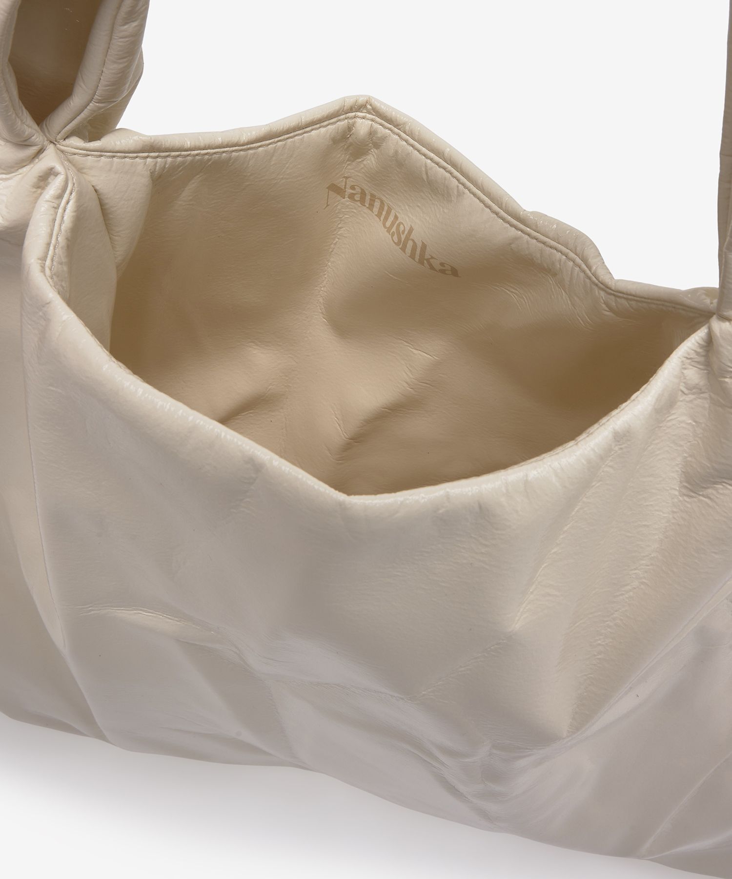 【NANUSHKA】ゼンパテントレザートートバッグ/追跡可能 MUSINSA公式 | NANUSHKA Large Zen Tote Bag - Cream