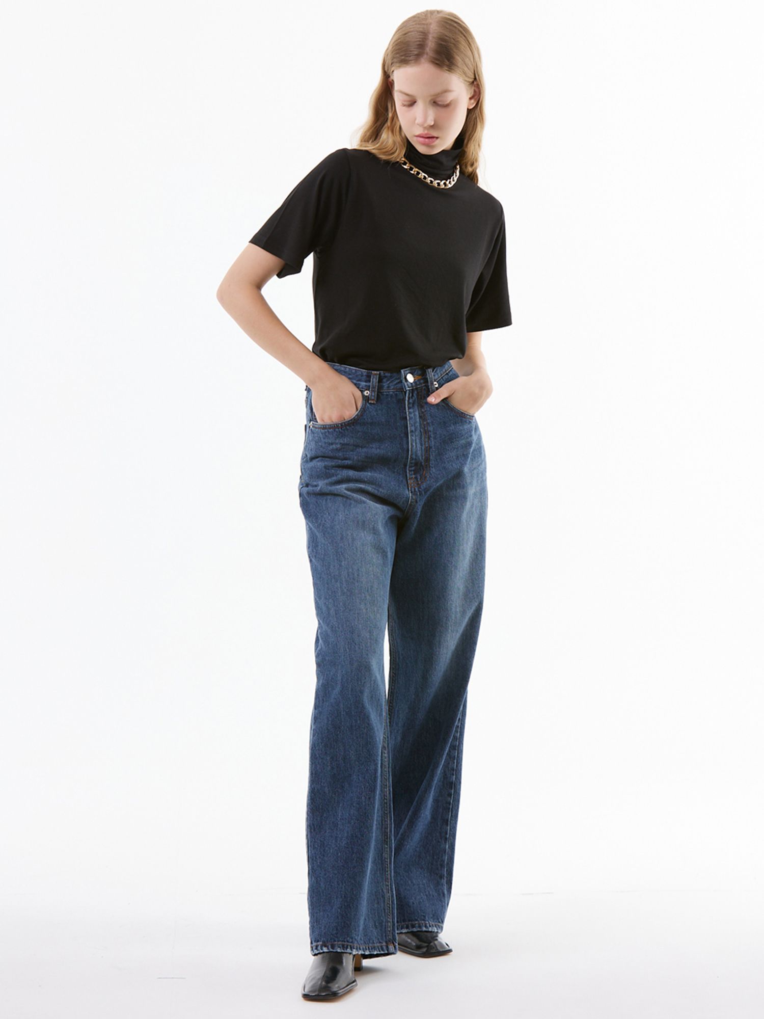 MUSINSA | UNKNOWN PLANET UP-324 Denim Pants Blue