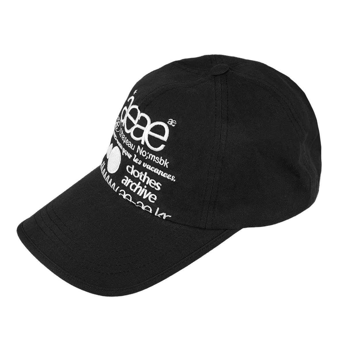 에이이에이이(AEAE) WEB LOGO 5PANNEL CAP [BLACK]