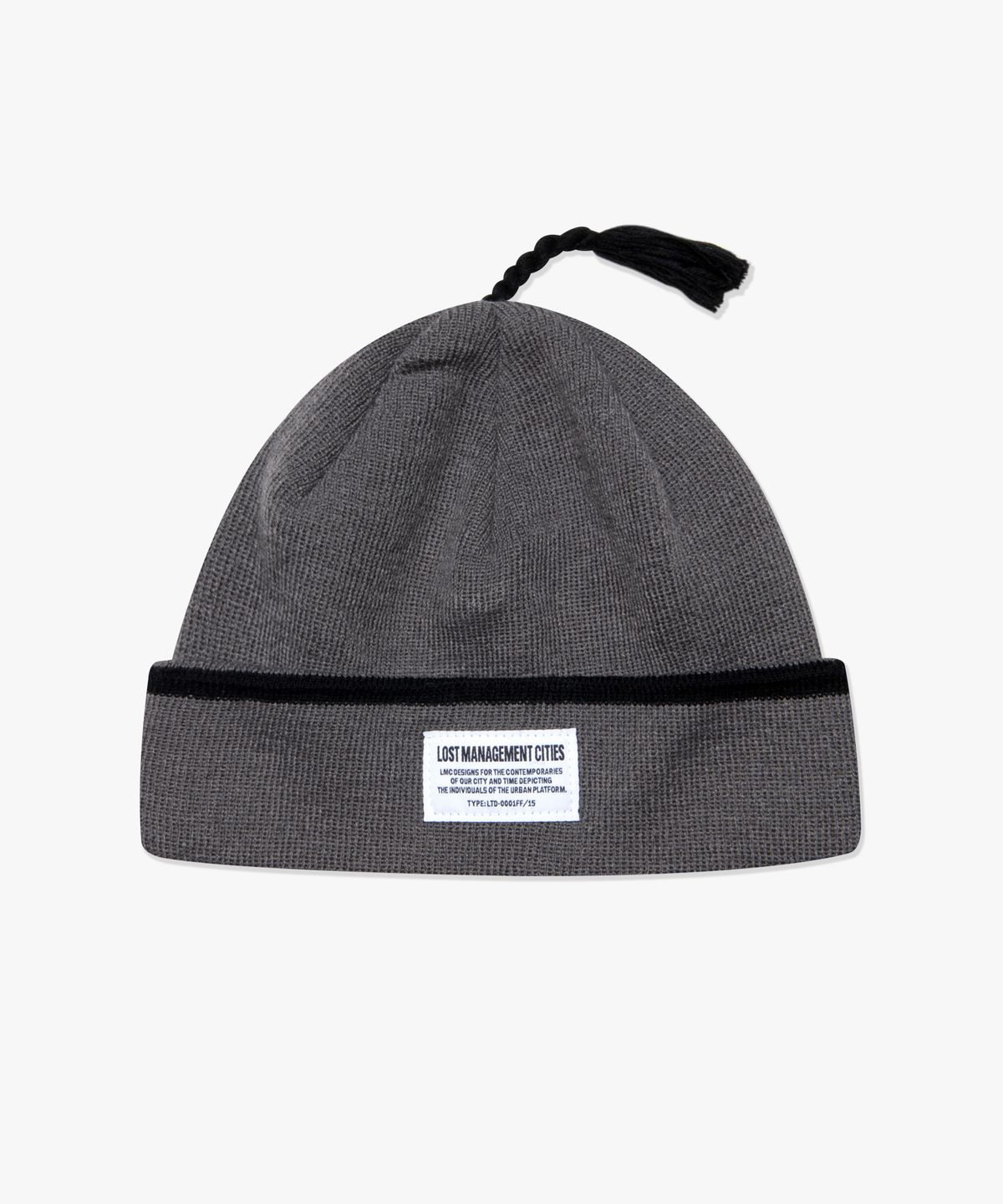 엘엠씨(LMC) LMC STRIPE TASSEL BEANIE gray