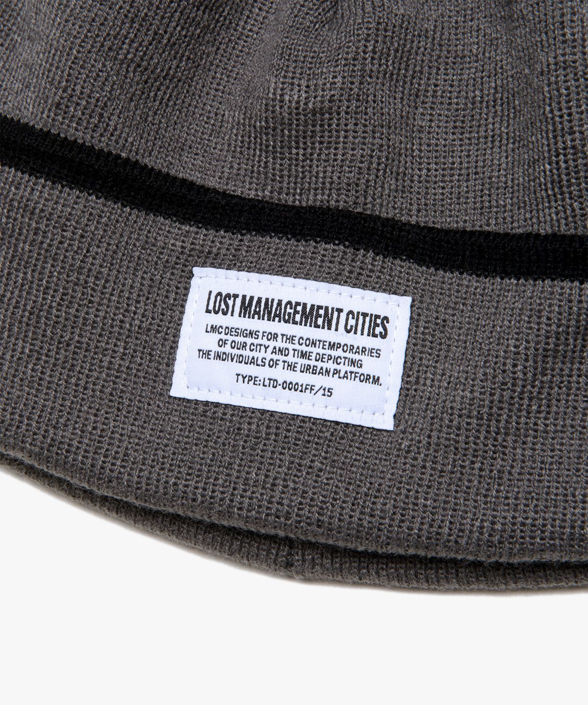 엘엠씨(LMC) LMC STRIPE TASSEL BEANIE gray