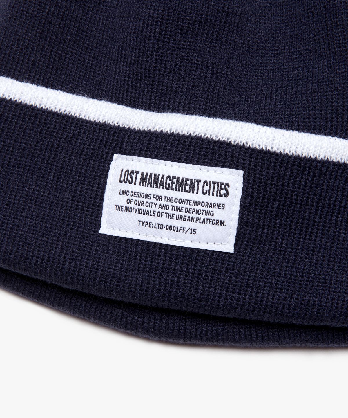 엘엠씨(LMC) LMC STRIPE TASSEL BEANIE navy