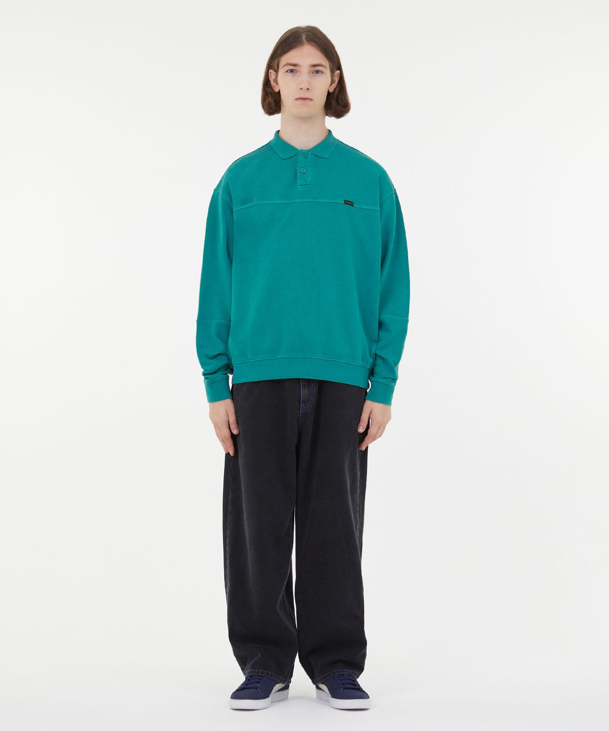 엘엠씨(LMC) LMC OVERDYED CLASSIC COLLAR SWEATSHIRT teal