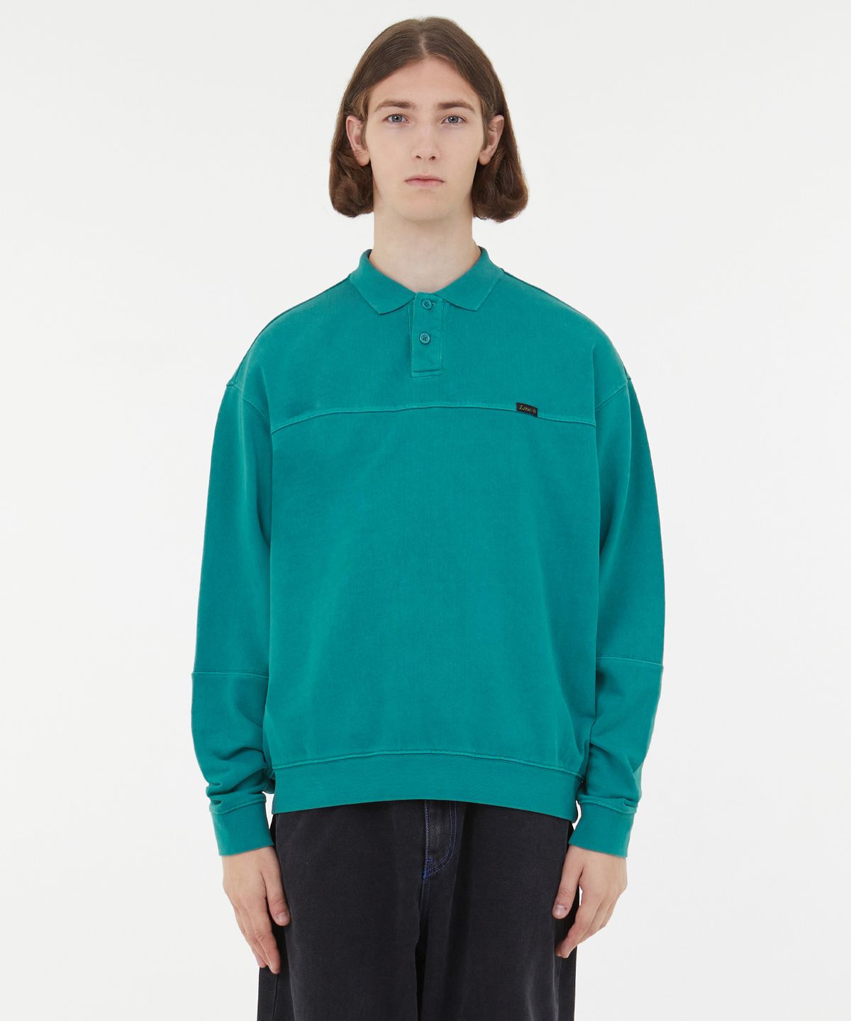 엘엠씨(LMC) LMC OVERDYED CLASSIC COLLAR SWEATSHIRT teal