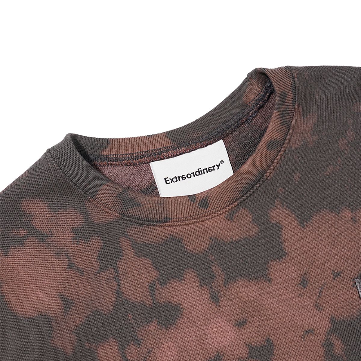 엑스트라오디너리(EXTRAORDINARY) SYMBOL CROP DYING CREWNECK  CHARCOAL