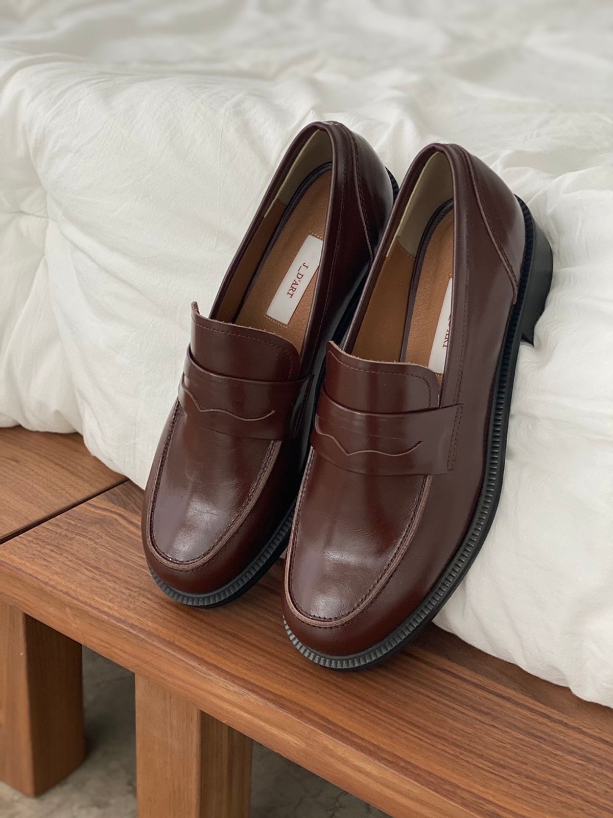쥬다르(JEU DART) plain classic  penny loafer brown