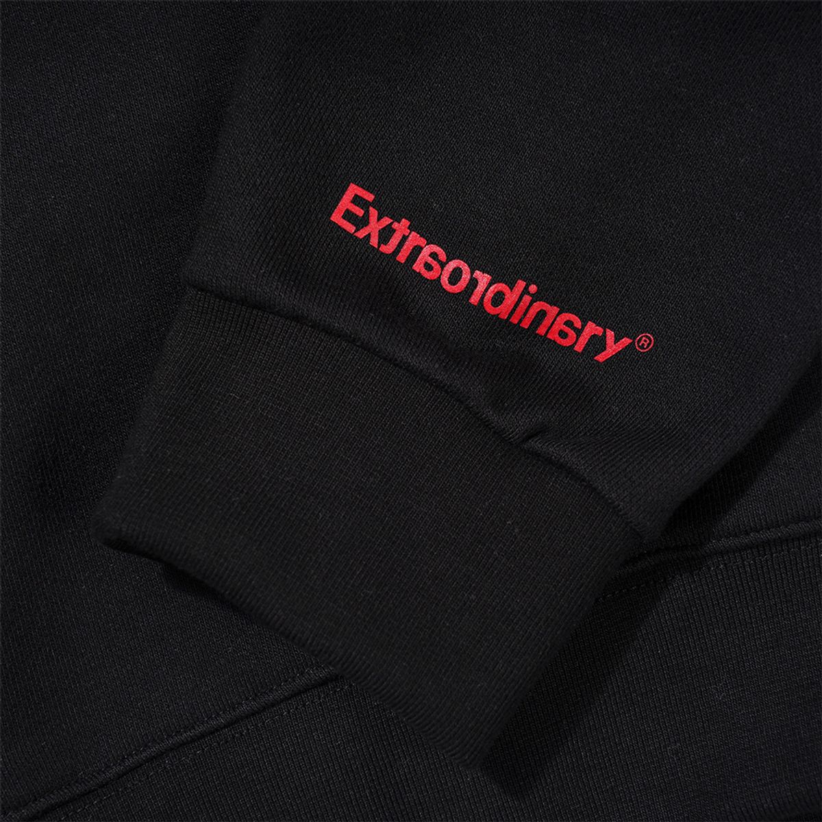 엑스트라오디너리(EXTRAORDINARY) NUMERO UNO HOODIE  BLACK