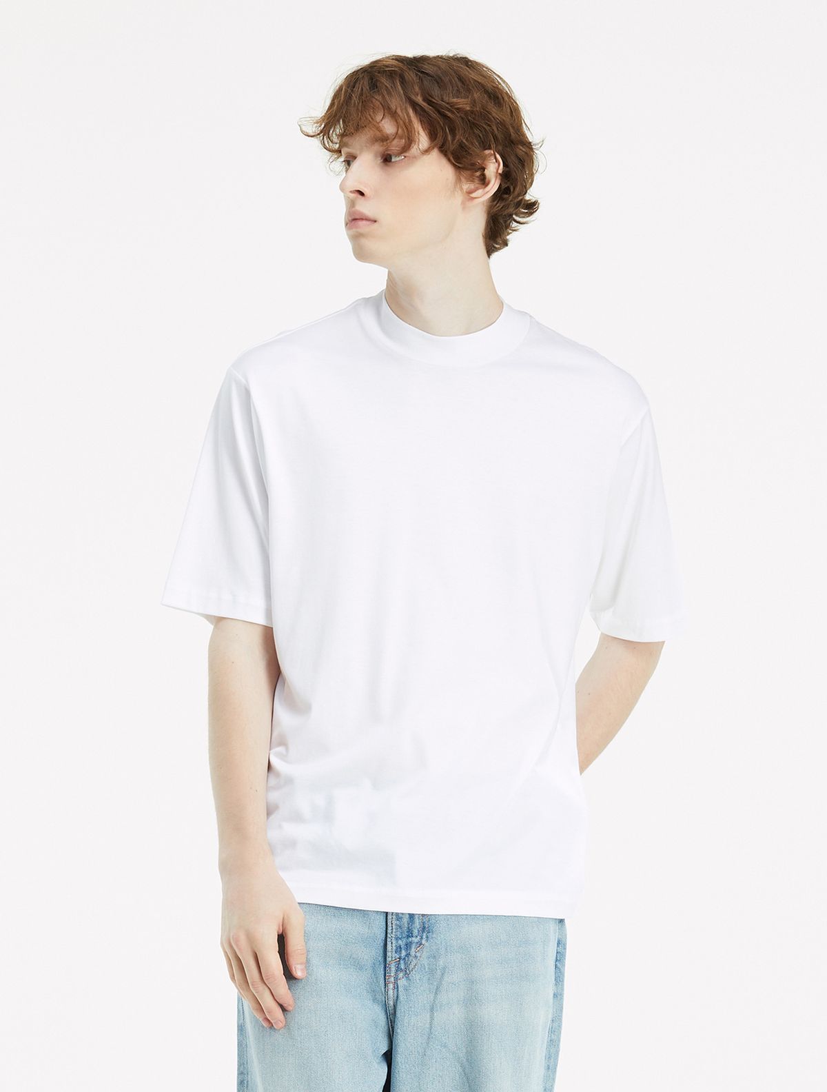 와이잭(YJACK) M_모크넥 루즈&릴렉스 핏 반소매 티셔츠 (180gsm) MJT1060A