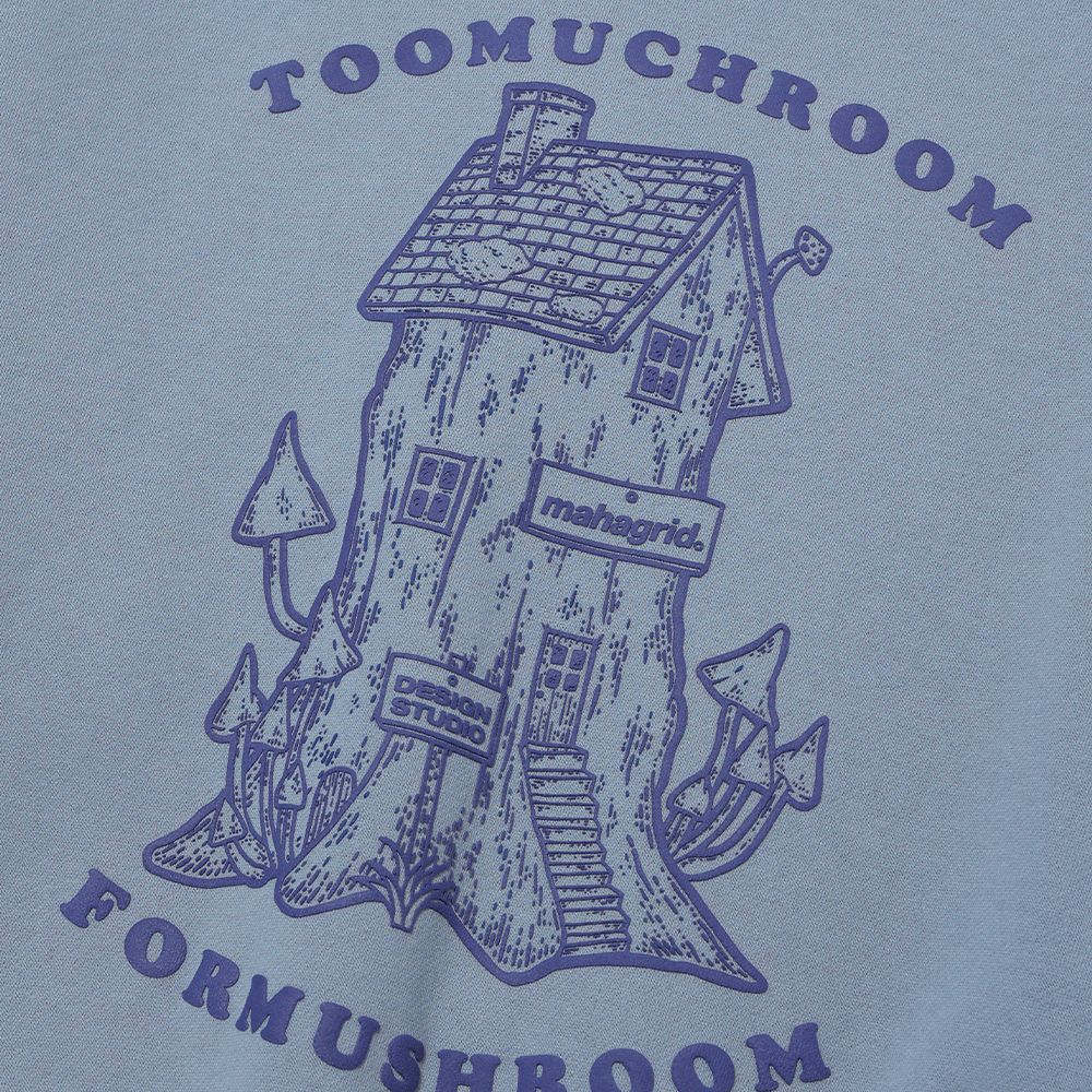 MUSINSA | MAHAGRID MUSHROOM SWEATSHIRT BLUE(MG2CFMM443A)