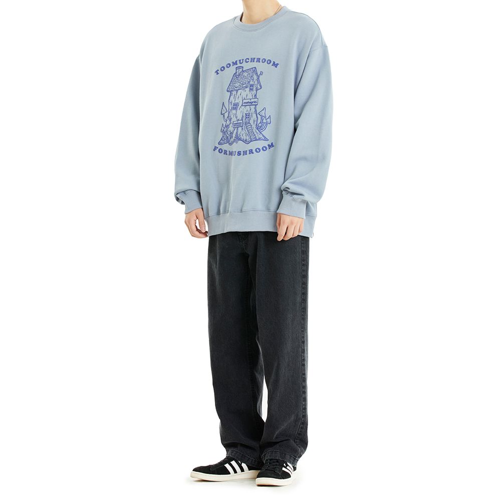 【mahagrid】22FW★ MUSHROOM SWEATSHIRT MUSINSA | MAHAGRID MUSHROOM SWEATSHIRT BLUE(MG2CFMM443A)