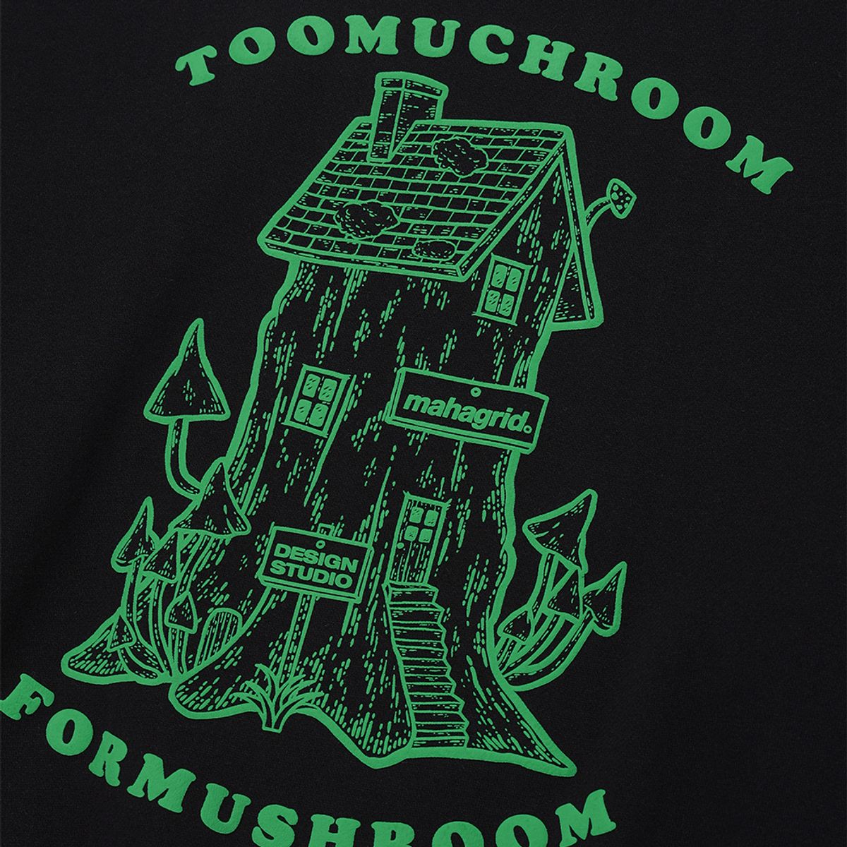 마하그리드(MAHAGRID) MUSHROOM SWEATSHIRT BLACK(MG2CFMM443A)