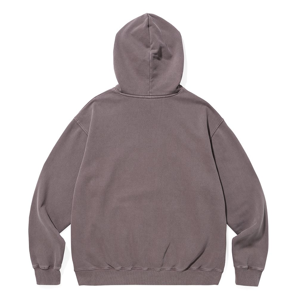 MUSINSA | MAHAGRID FLOWER PIGMENT HOODIE BROWN(MG2CFMM424A)