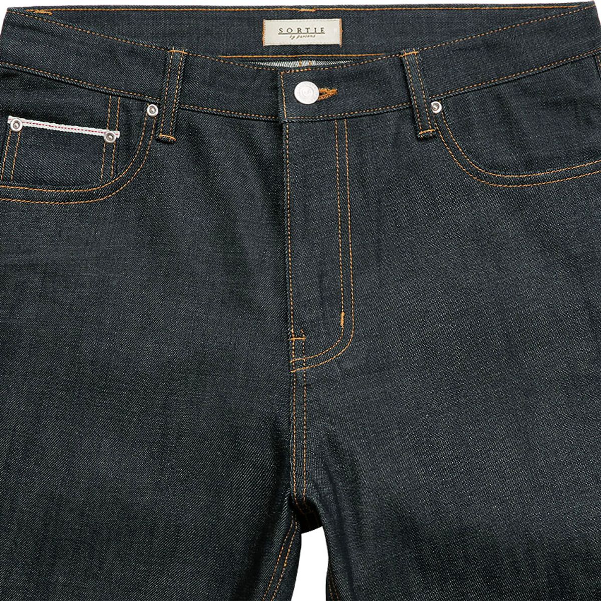 솔티(SORTIE) 077 Raw Selvedge denim Jeans (Indigo Blue)