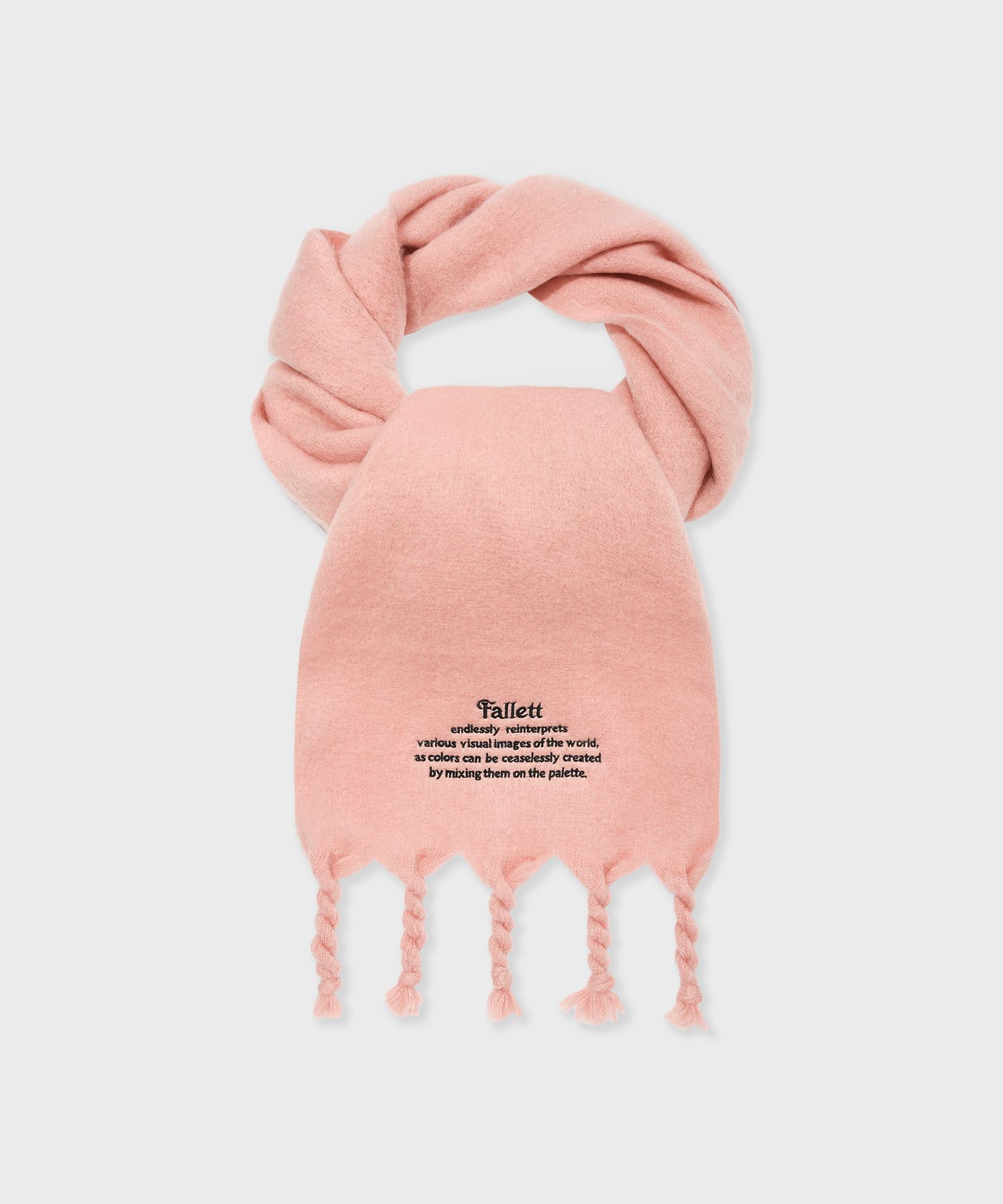 MUSINSA | FALLETT Oversized Story Logo Muffler - 8 Colors