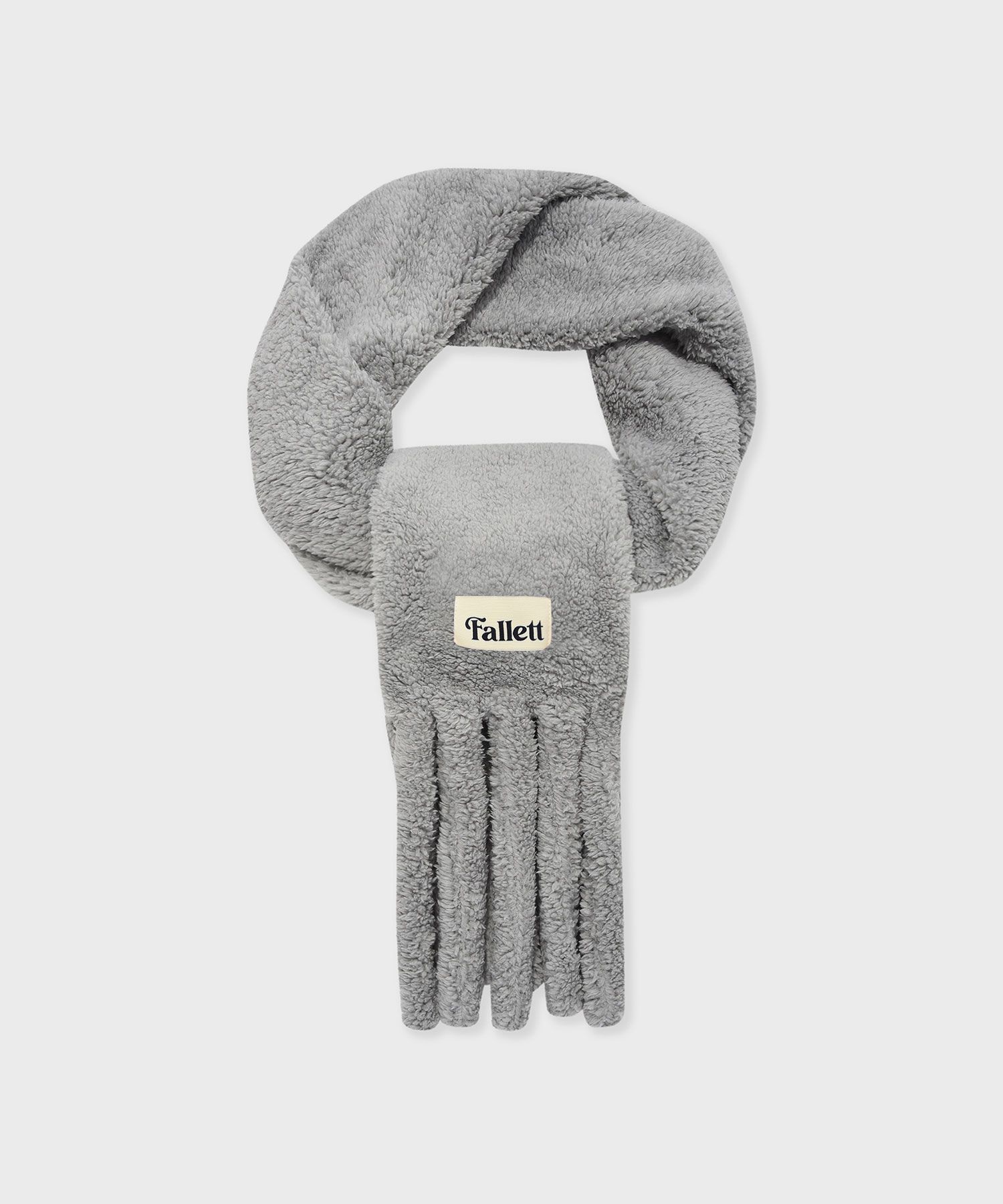 MUSINSA | FALLETT Boucle Pocket Scarf Ivory
