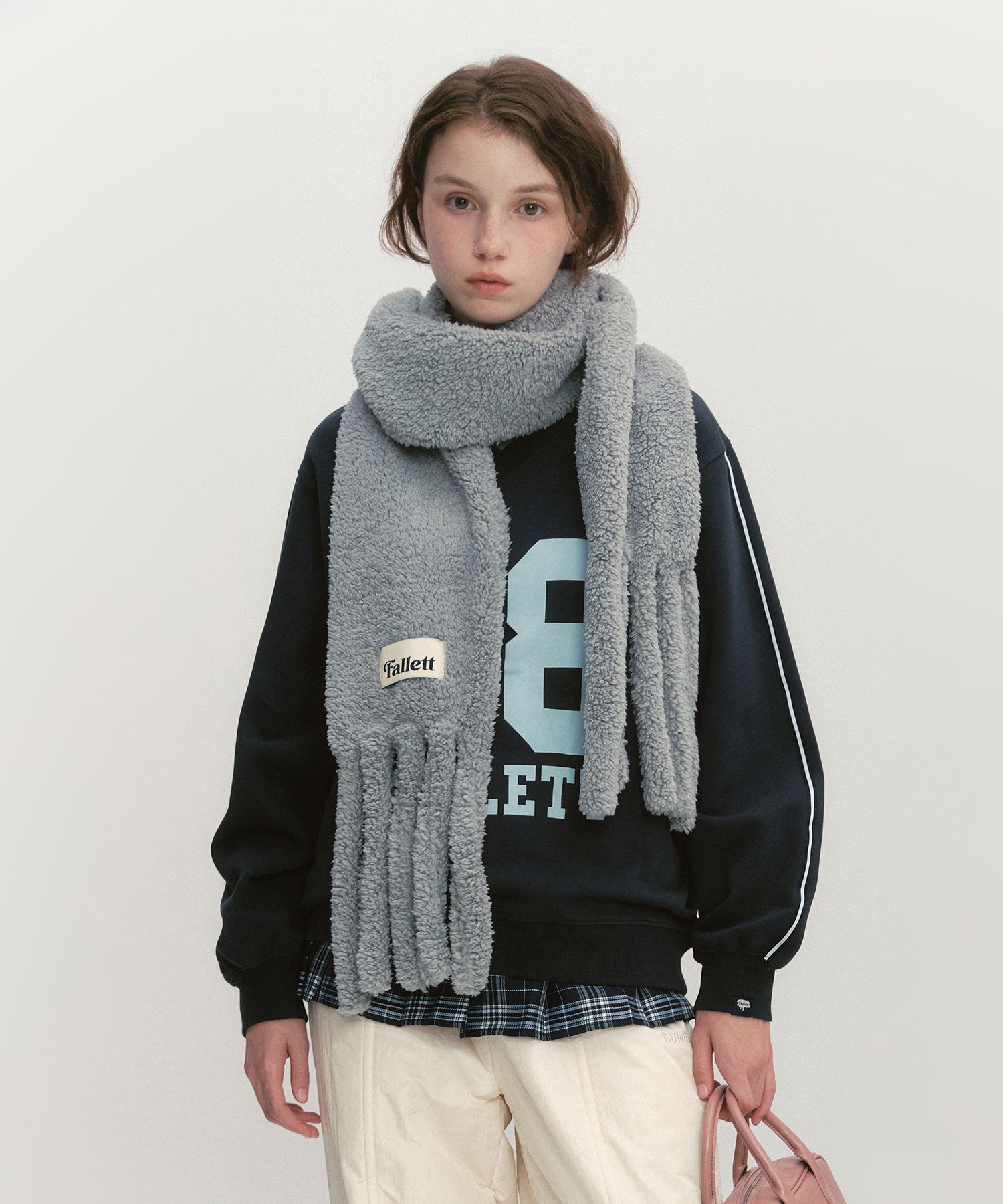 マフラー・ストール Fallett Alpaca Boucle Knit Balaclava Ivory FA2404CA04IV MUSINSA | FALLETT Boucle Pocket Scarf Ivory