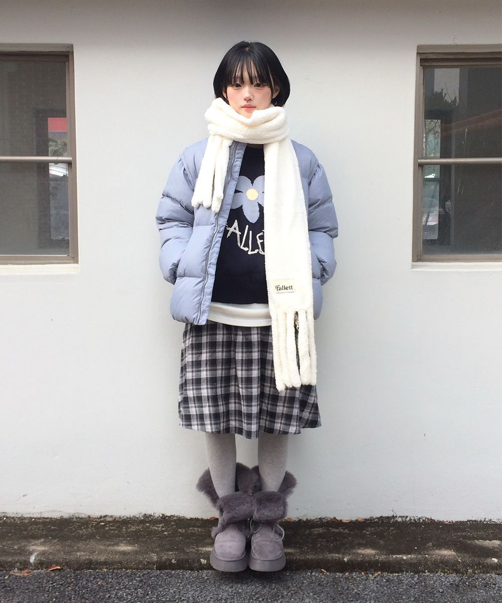 muguetvolumefakefurcoatアイボリー セール】マルチwayフェイクファーカラーフレアコート（ステンカラー