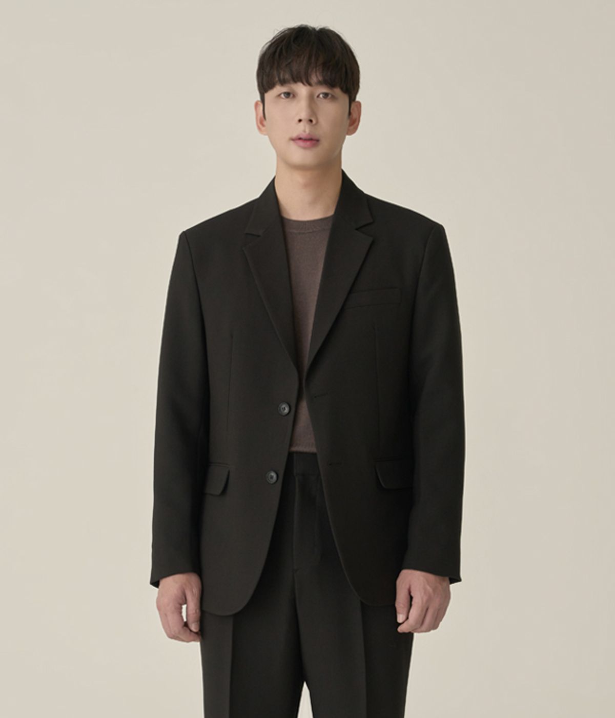 효지(HYOJI) [사계절][세트상품] 커스터마이징 핏 셋업 수트 (블랙)
