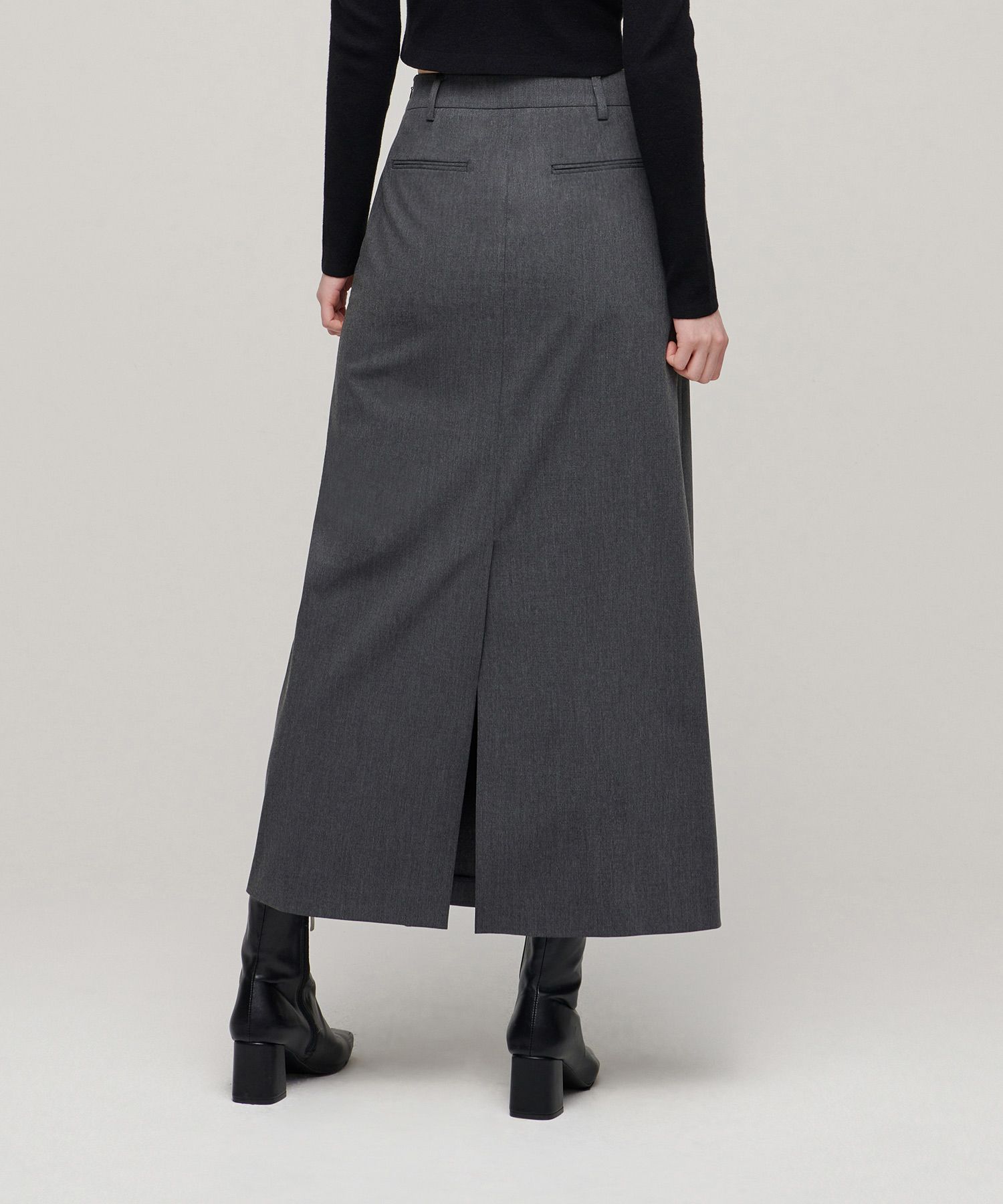 スカート musinsastandardwoman Women's Crinkle Long Skirt Gray MWCKS20 MUSINSA | MUSINSA STANDARD WOMAN Women's Crinkle Long Skirt