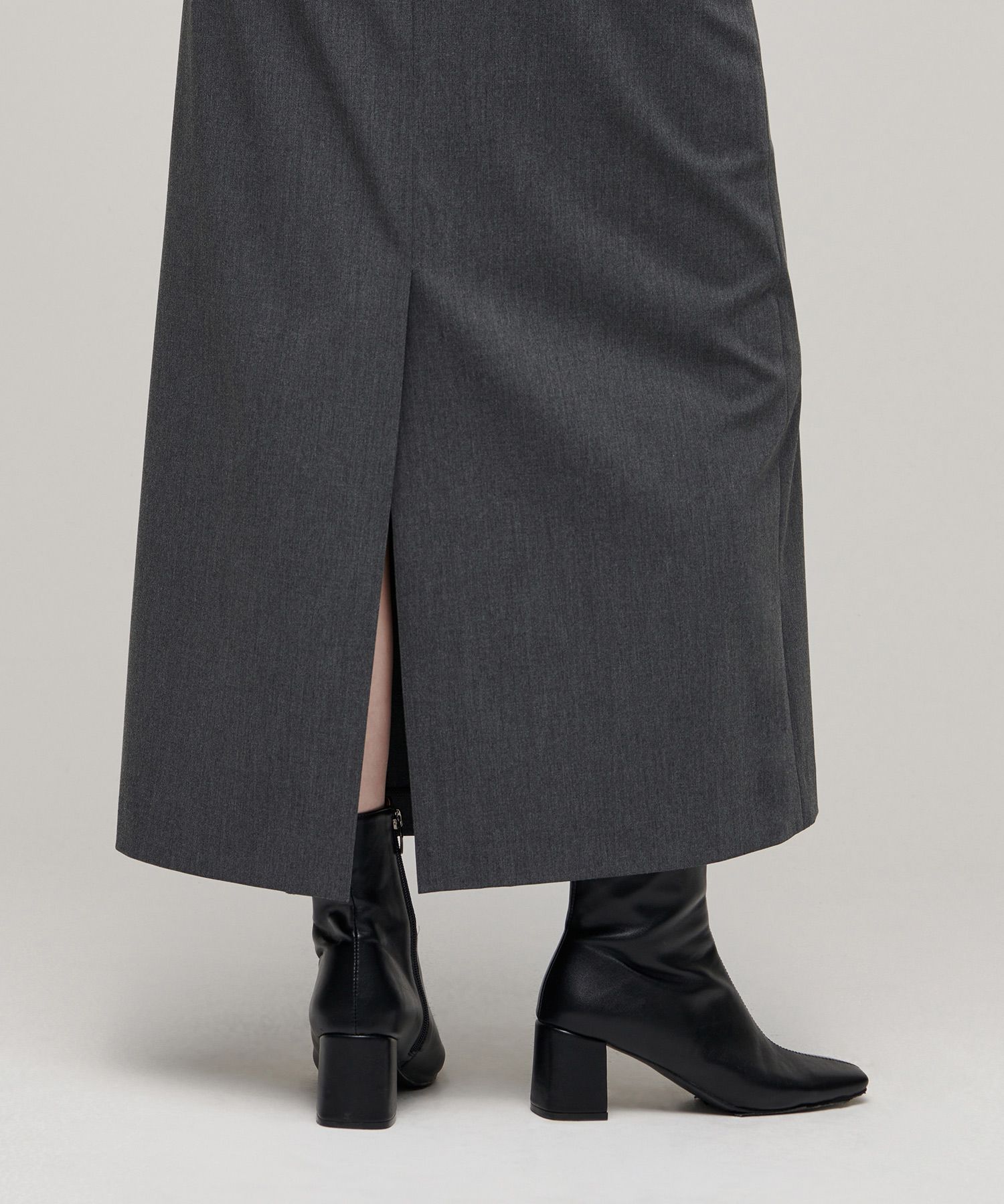 スカート musinsastandardwoman Women's high waist long skirt grey MWAK MUSINSA | MUSINSA STANDARD WOMAN Women's Maxi Skirt [Medium