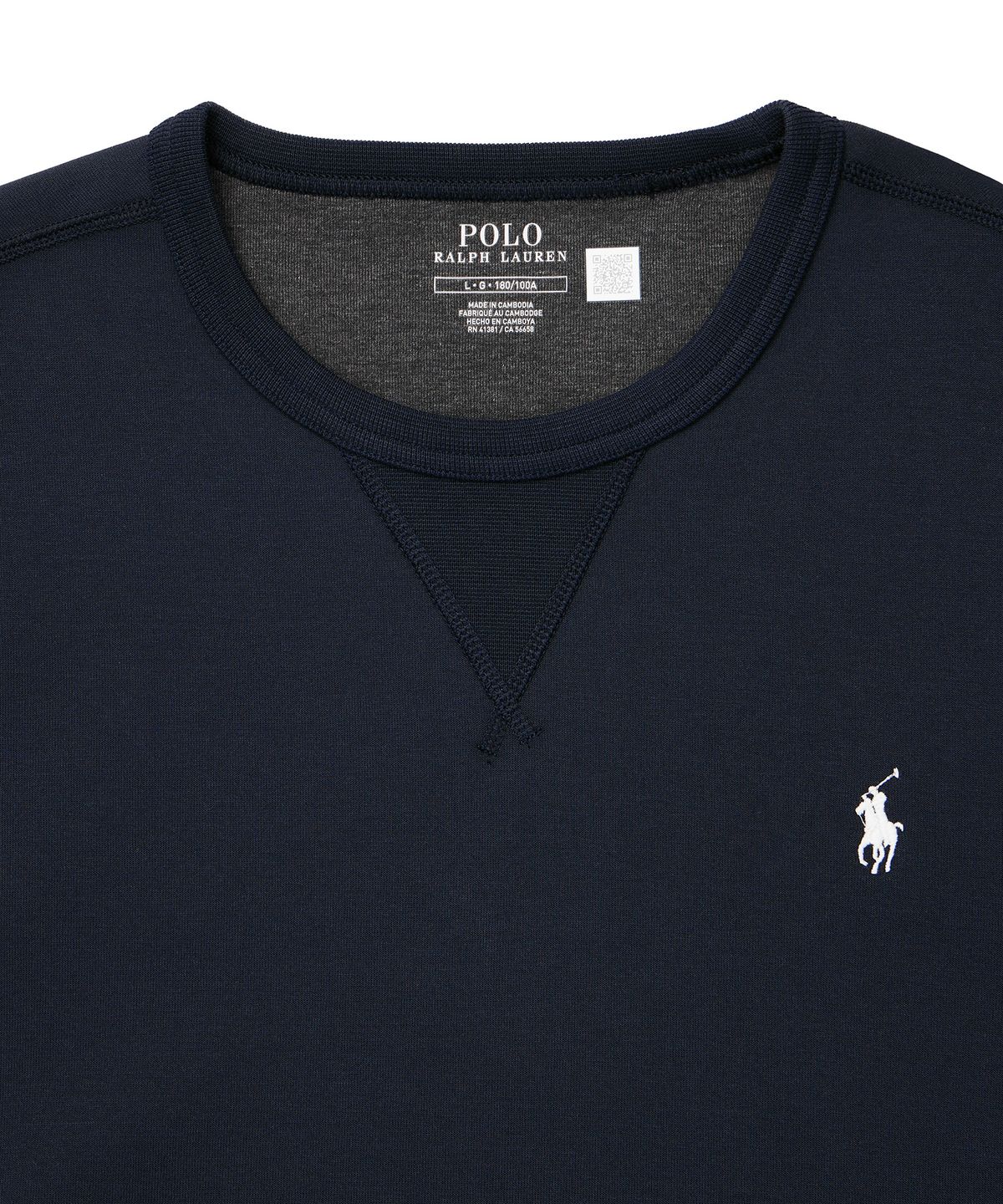 폴로 랄프 로렌(POLO RALPH LAUREN) 더블니트 스웨트셔츠 - 네이비