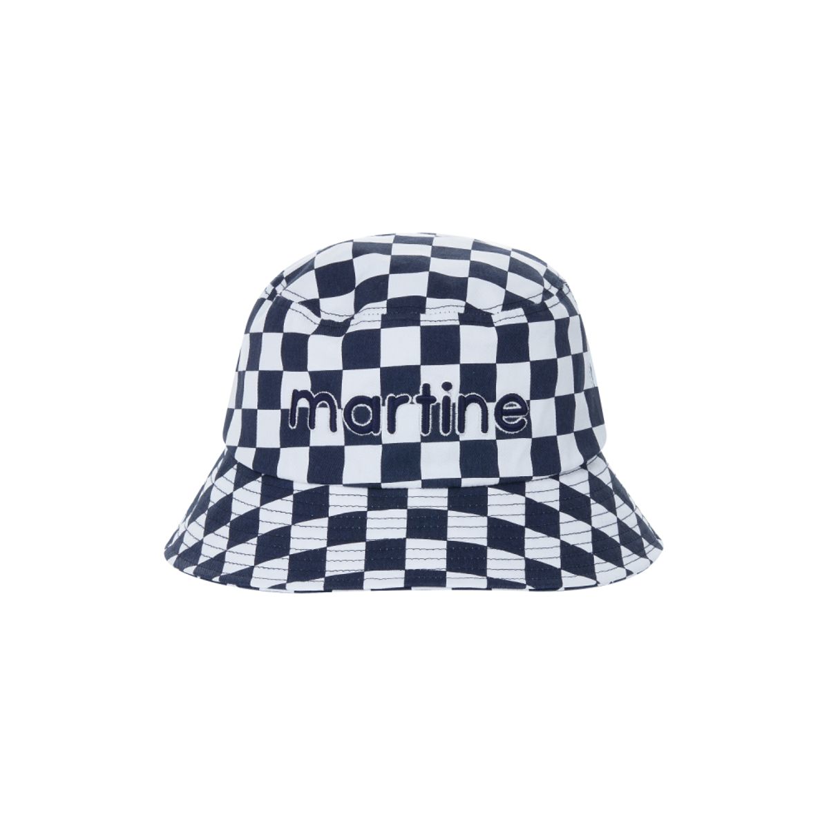 마틴골프(MARTINE GOLF) Checkerboard Bucket Hat_Navy