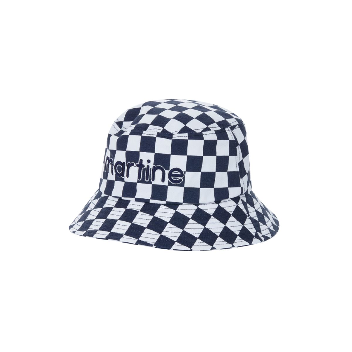 마틴골프(MARTINE GOLF) Checkerboard Bucket Hat_Navy