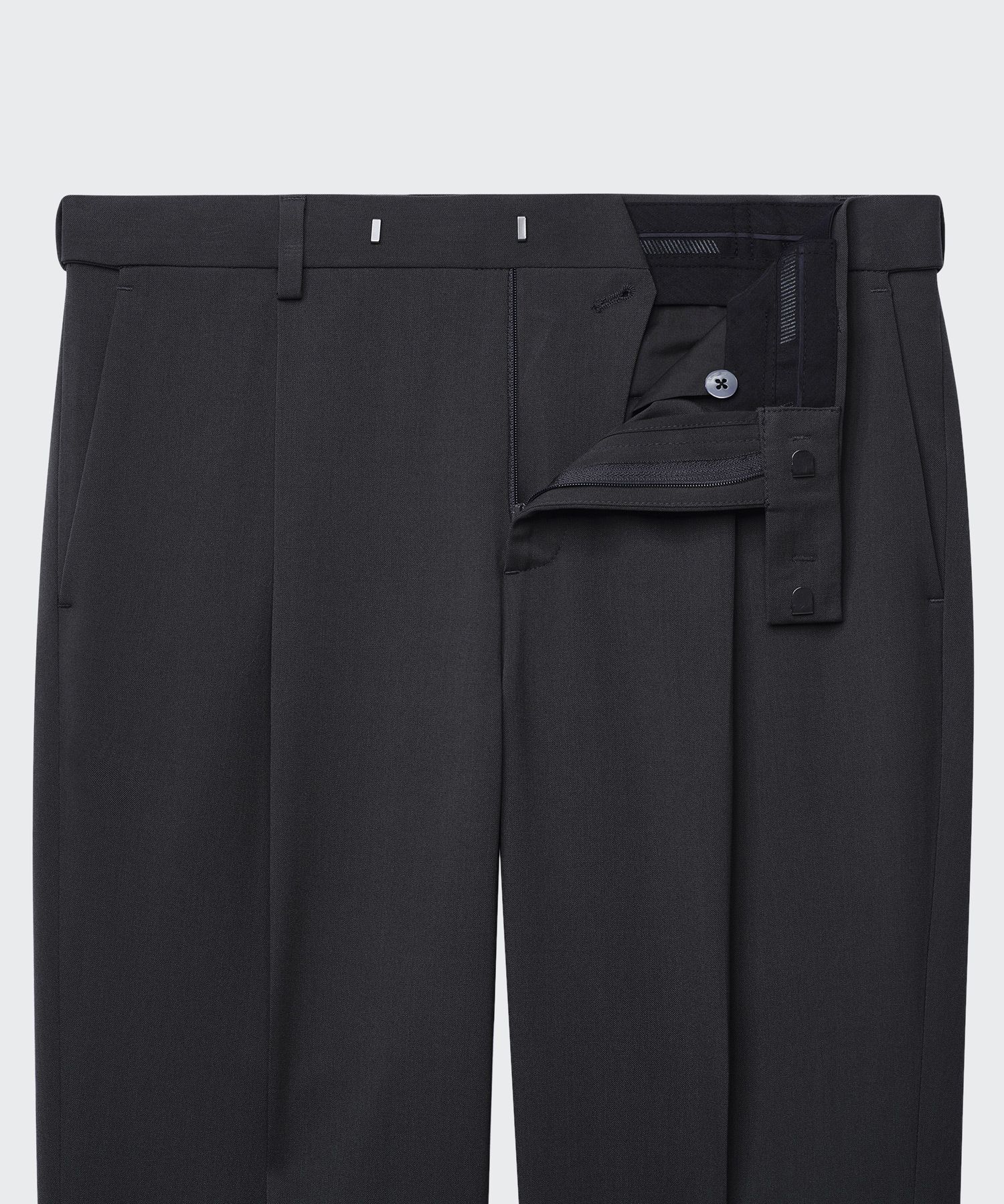 韓国大人気★MUSINSA STANDARD★Wide Hidden Banding Slacks 3色 MUSINSA | MUSINSA STANDARD Wide Hidden Banding Slacks _Gunmetal