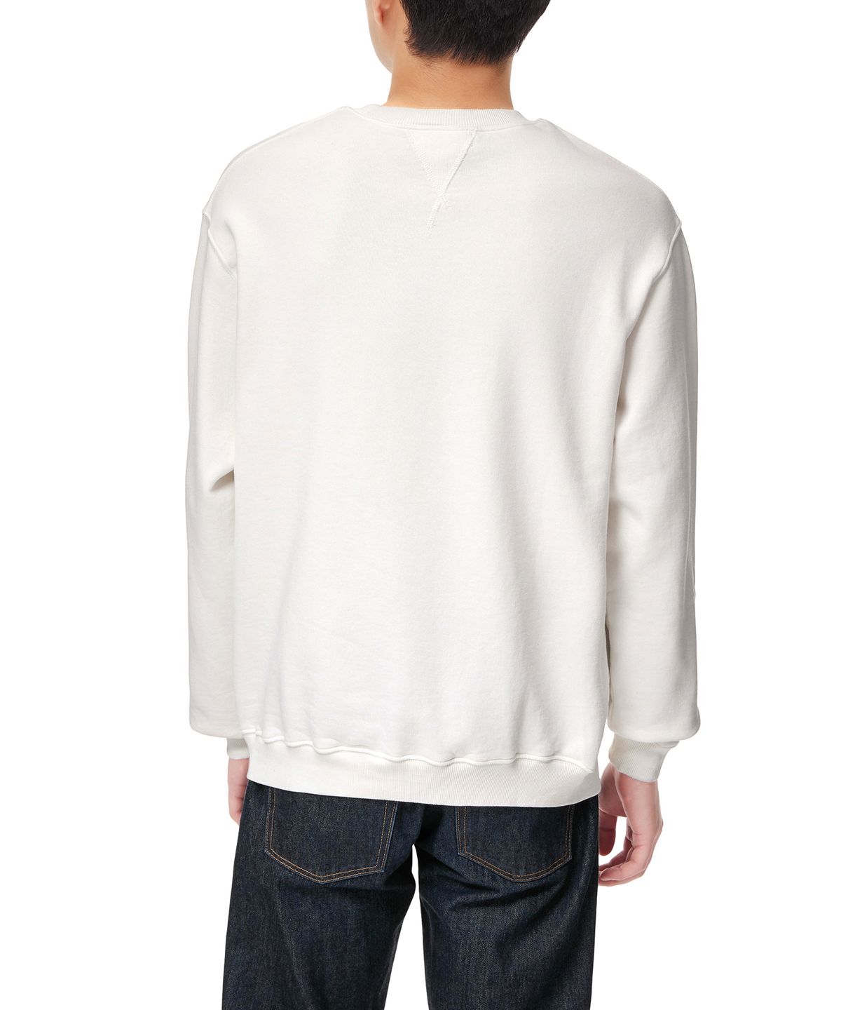 이스트 하버 서플러스(EAST HARBOUR SURPLUS) 로고 프린트 워시드 스웻셔츠 오프 화이트 / BEATLES 56