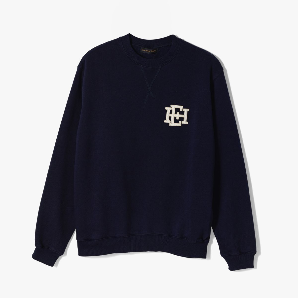 이스트 하버 서플러스(EAST HARBOUR SURPLUS) 로고 프린트 워시드 스웻셔츠 네이비 / BEATLES 56