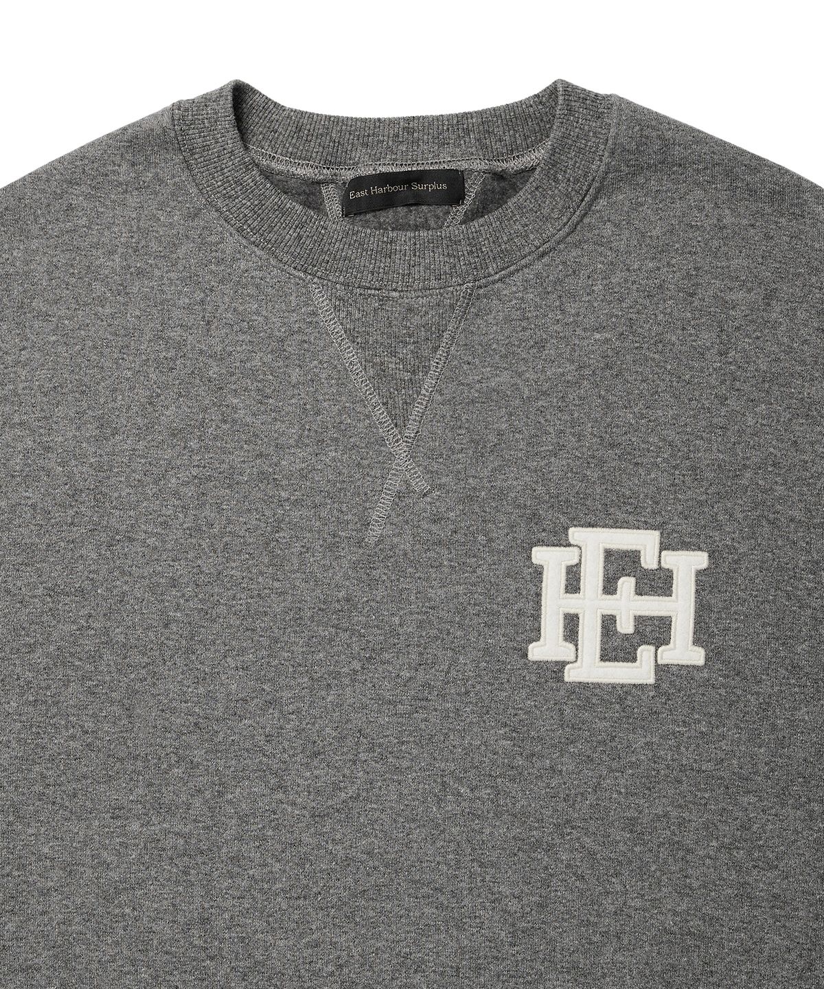 이스트 하버 서플러스(EAST HARBOUR SURPLUS) 로고 프린트 워시드 스웻셔츠 그레이 / BEATLES 56