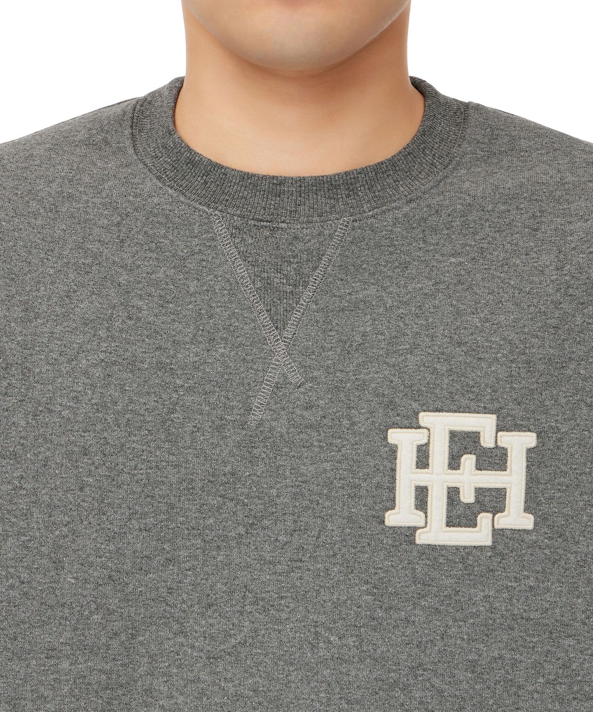 이스트 하버 서플러스(EAST HARBOUR SURPLUS) 로고 프린트 워시드 스웻셔츠 그레이 / BEATLES 56