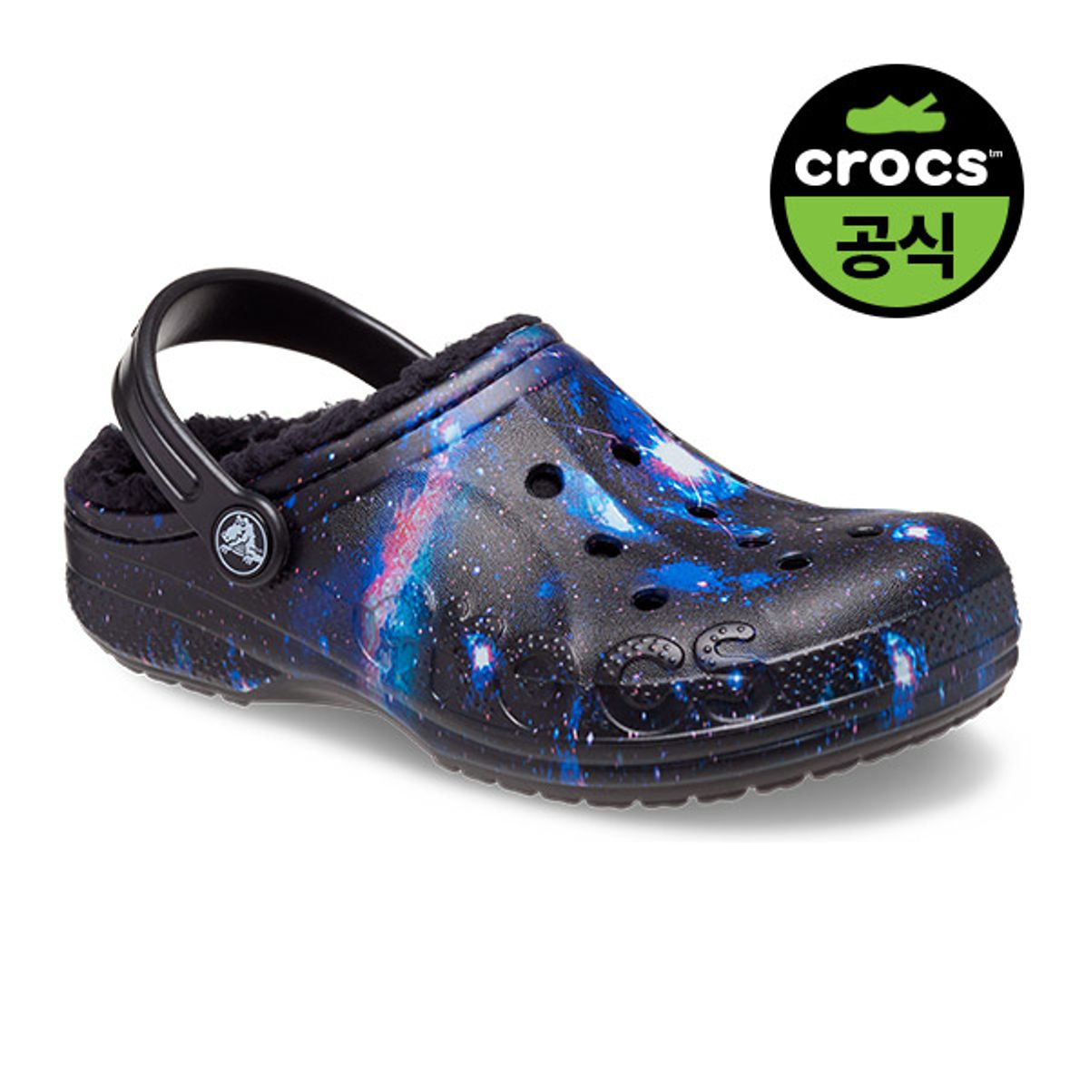 크록스키즈(CROCS KIDS) 키즈 바야 라인드 프린트 클로그 BKM (22FKCL207654)