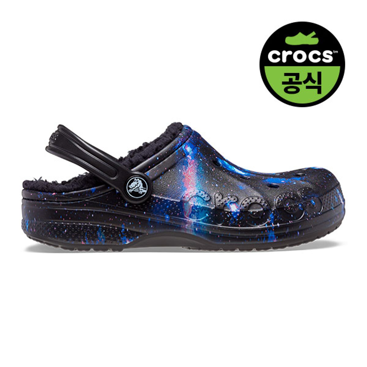 크록스키즈(CROCS KIDS) 키즈 바야 라인드 프린트 클로그 BKM (22FKCL207654)