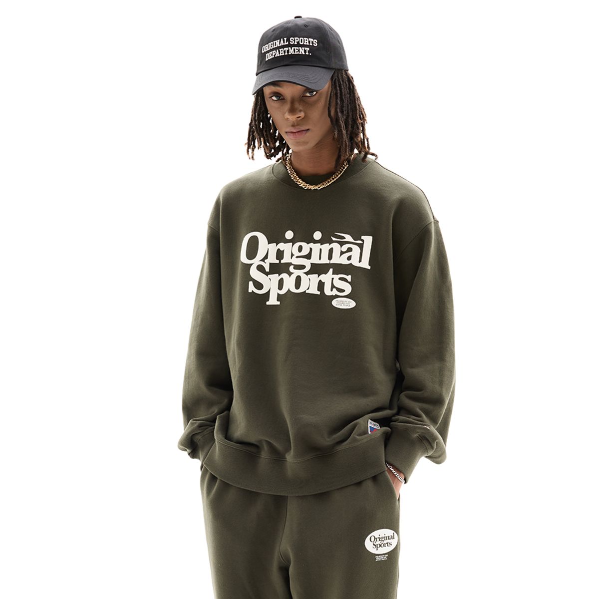 프로-스펙스(PRO-SPECS) OS LOGO SWEAT SHIRT KHAKI
