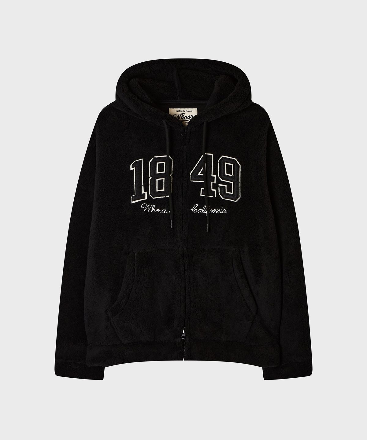 후아유(WHO.A.U) Signature Furfleece Patch Hood Zip-up / WHMZG4V11U