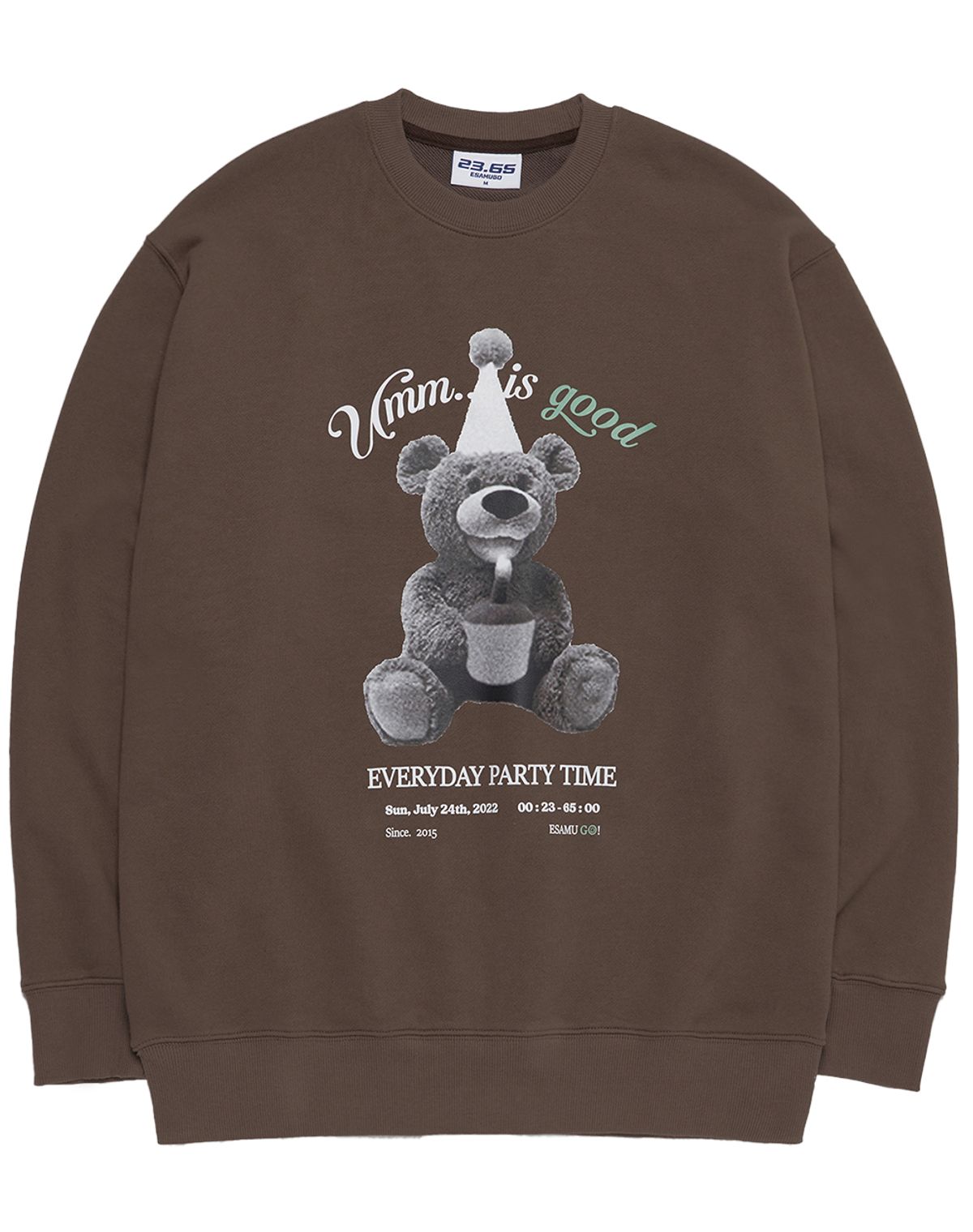 23.65(23.65) CAKE BEAR SWEAT SHIRT BROWN