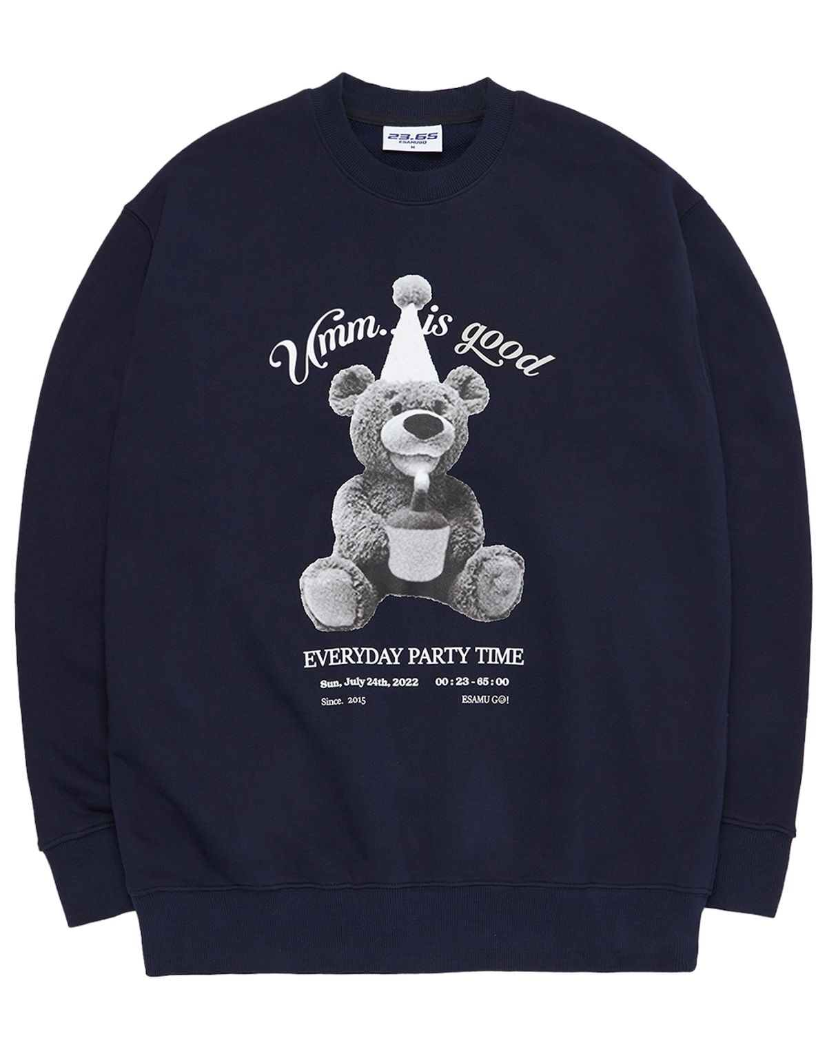 23.65(23.65) CAKE BEAR SWEAT SHIRT NAVY