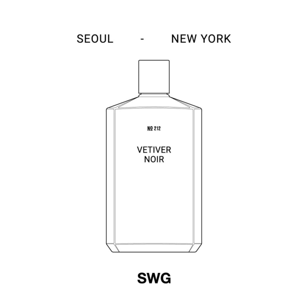 SWG컬렉션(SWG COLLECTION) No 212 베티버 느와 퍼퓸 바디 샤워젤 270ml