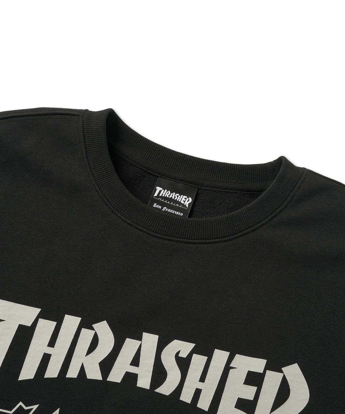 트레셔(THRASHER) 매거진 로고 맨투맨 블랙/그레이